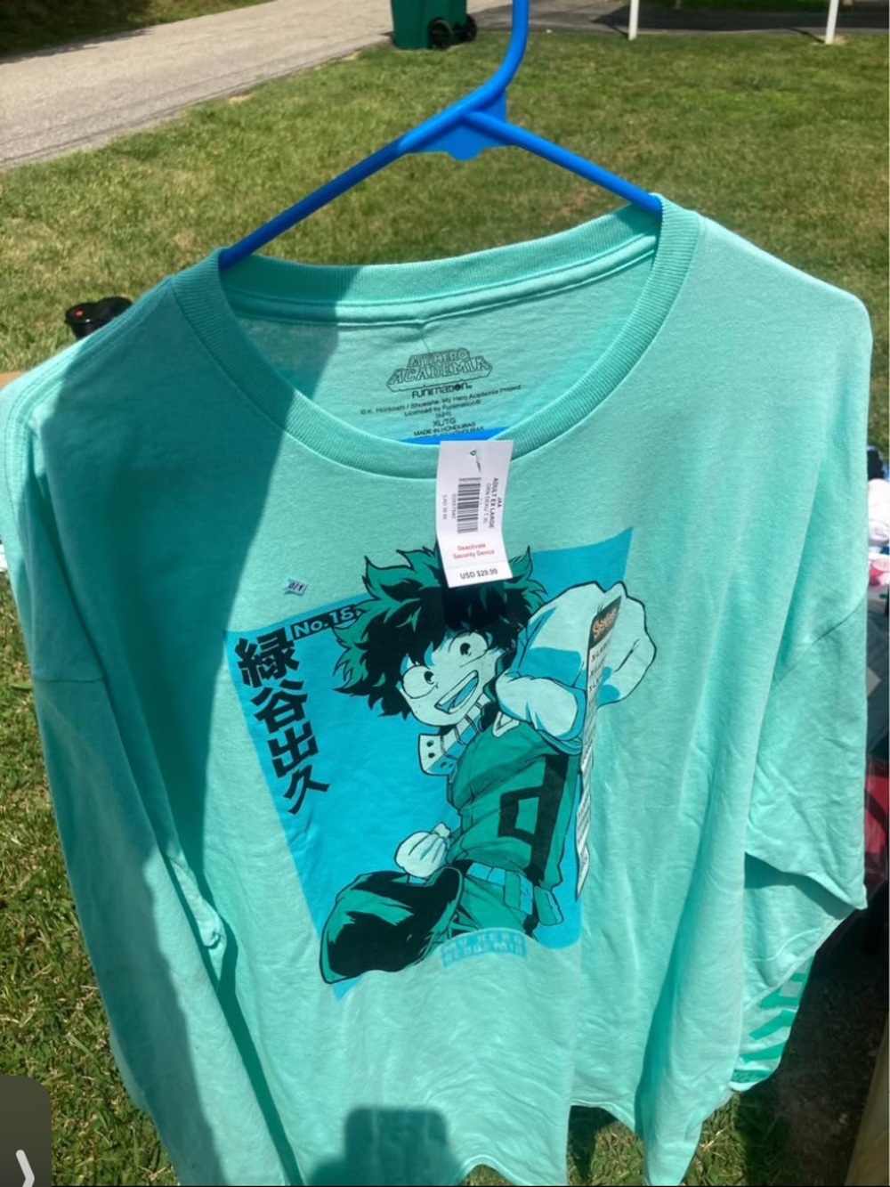 Kids Mint Green Long Sleeve Graphic Tee